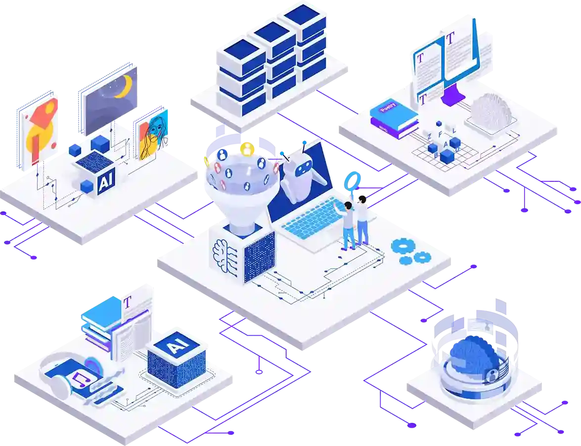 AI Solutions artificial-intelligence-design-illustration-ai-technology-and-cyber-background-and-banner-futuristic-technology-service-and-communication-artificial-intelligence-concept