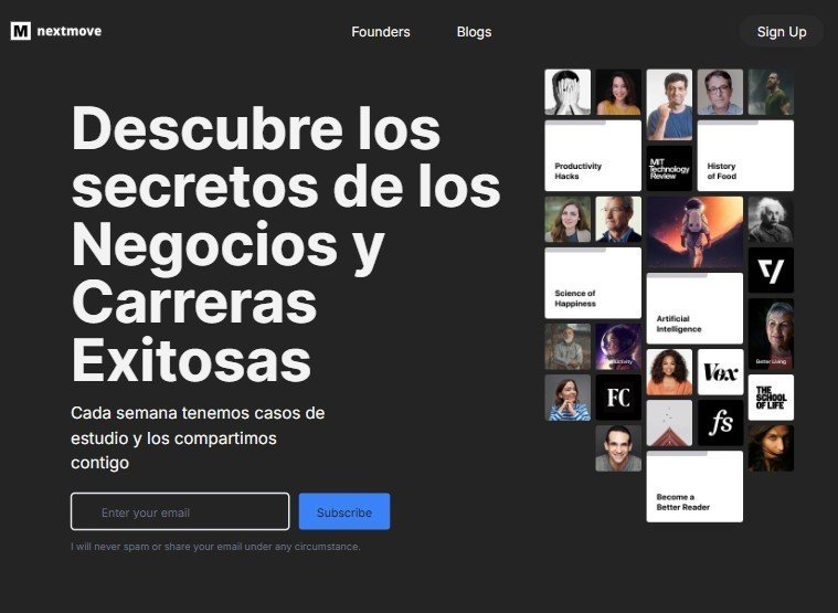 Next Move Founders Blog Website